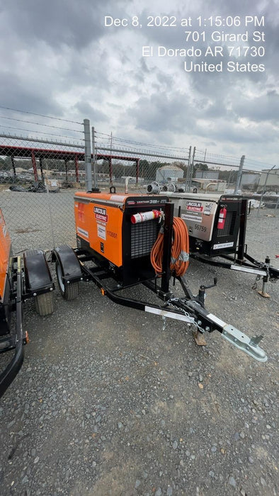 2021 Lincoln Electric Vantage 322 Vantage 322 Ready Pak 3 w/ Decals, ORANGE (includes trailer, cable rack, fender light kit) NO Telematics