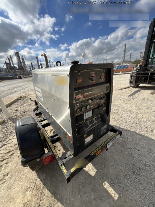 2019 Lincoln Electric Vantage 322 Welder Ready-Pak 3, Two wheel trailer, Fender and Light kit, Cable Rack