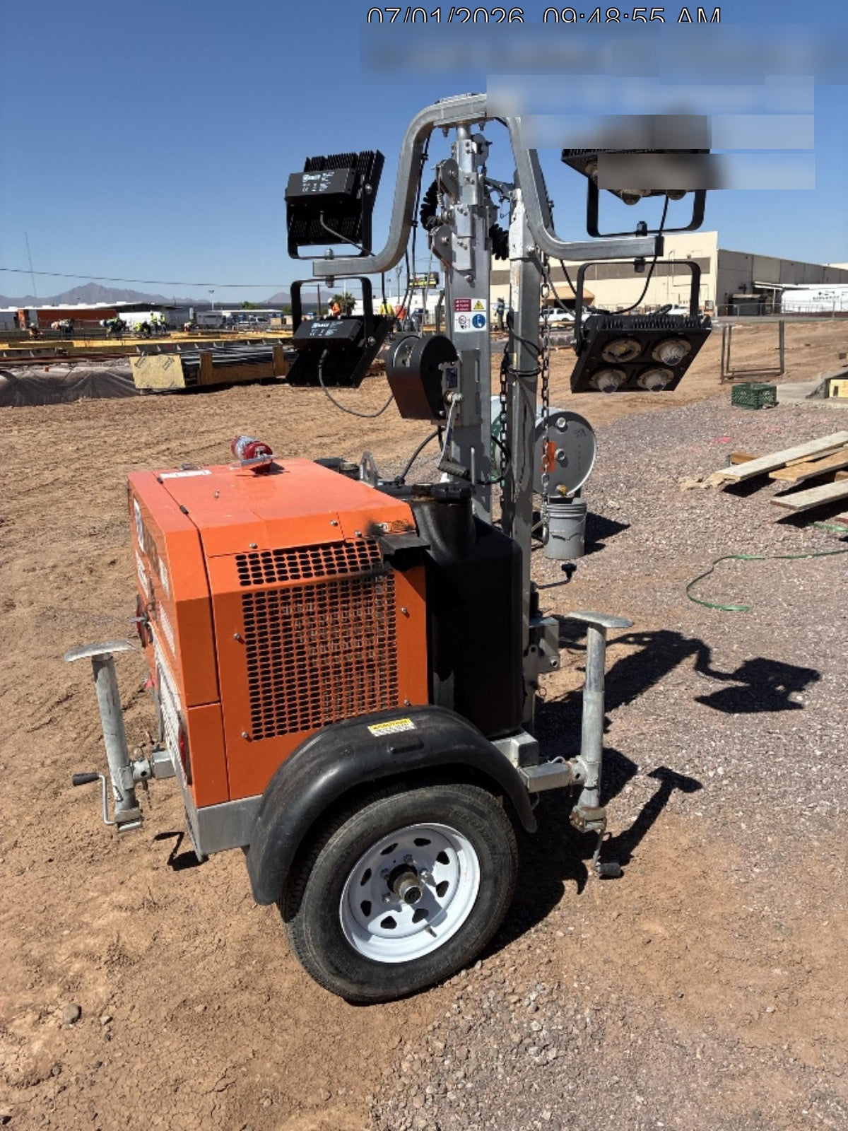 2024 Wanco WLTT-4MM4K Diesel, Deep Sea Controller, Shore Power Plug, Auto Start, (4) 350W LED Floodlights, 4kW Generator, 60 Gal Fuel Tank, 2" Ball, T3
