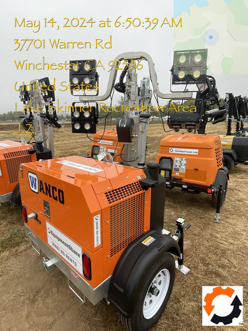 2024 Wanco WLTT-4MM4K Diesel, Deep Sea Controller, Shore Power Plug, Auto Start, (4) 350W LED Floodlights, 4kW Generator, 60 Gal Fuel Tank, 2" Ball, T3