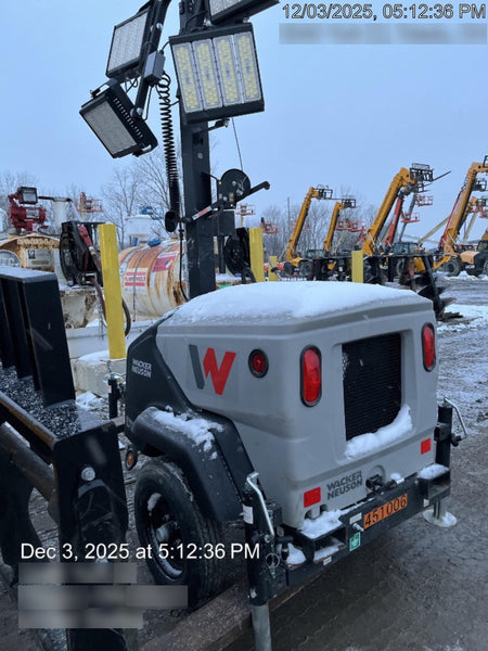 2024 Wacker Neuson LTT4 Diesel, Kohler KDW702, Deep Sea Controller, Auto Start, LED 320W, Bypass Outlet, T3