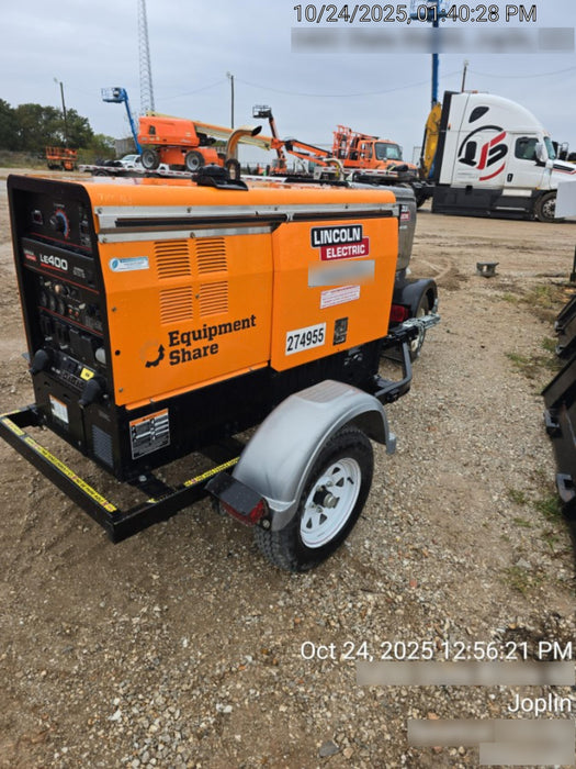 2022 Lincoln Electric LE400 Kubota V1505, Trlr, Cable Rack, Light Kit, ES Decals, T3