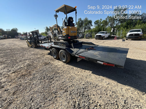 2024 TEXAS PRIDE TRAILERS 21' Lowboy Gravity Tilt Bed 14K Bumper Pull Trailer