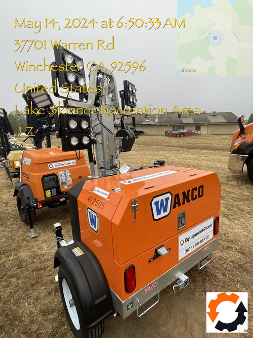 2024 Wanco WLTT-4MM4K Diesel, Deep Sea Controller, Shore Power Plug, Auto Start, (4) 350W LED Floodlights, 4kW Generator, 60 Gal Fuel Tank, 2" Ball, T3