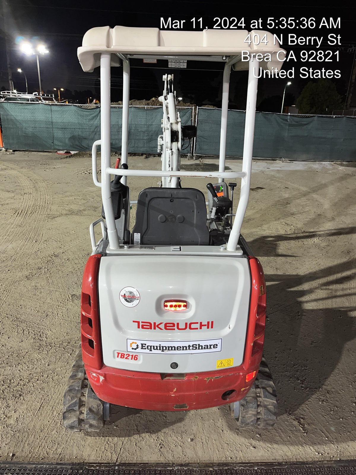 2023 TAKEUCHI TB216R
