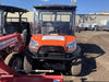 2022 Kubota RTV-X1140W-H Plastic Canopy, Windshield Acrylic Clear, LED Strobe Light, Wire Harness Kit, Back up Alarm