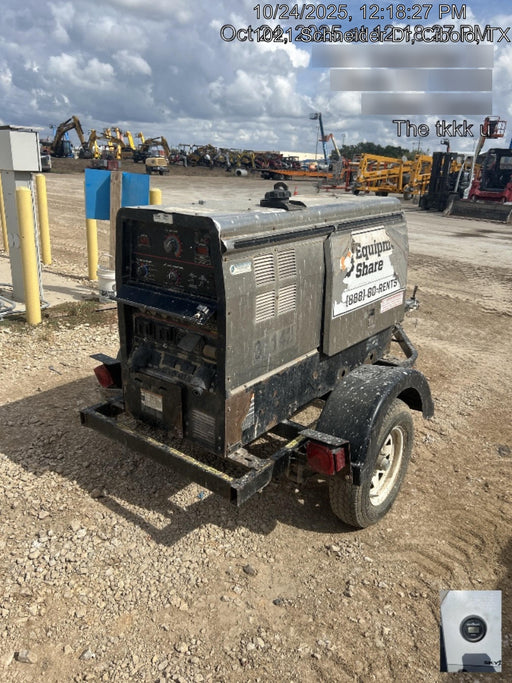 2019 Lincoln Electric Vantage 322 Welder Ready-Pak 3, Two wheel trailer, Fender and Light kit, Cable Rack