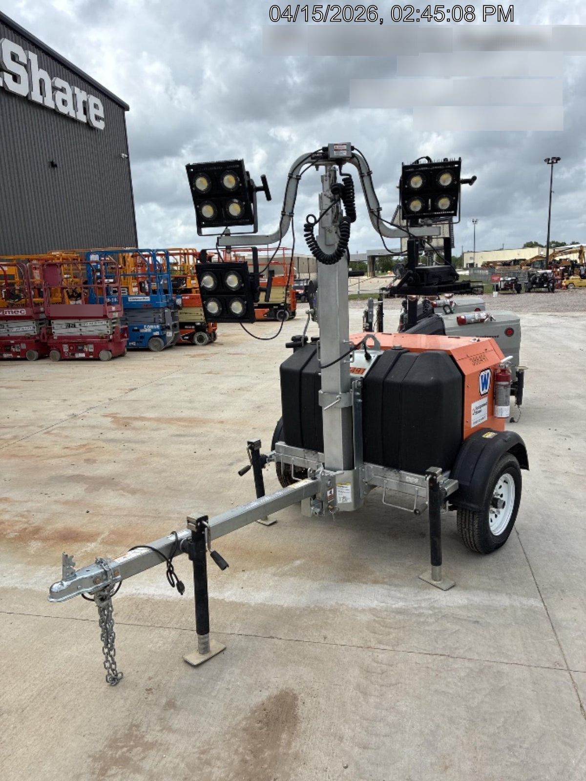 2024 Wanco WLTT-4MM4K Diesel, Deep Sea Controller, Shore Power Plug, Auto Start, (4) 350W LED Floodlights, 4kW Generator, 60 Gal Fuel Tank, 2" Ball, T3