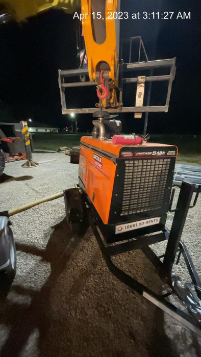 2021 Lincoln Electric Vantage 549X Ready Pak 3, ORANGE (includes trailer, cable rack, fender light kit)