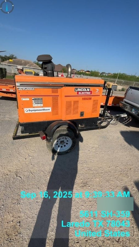 2021 Lincoln Electric Vantage 549X Ready Pak 3, ORANGE (includes trailer, cable rack, fender light kit)