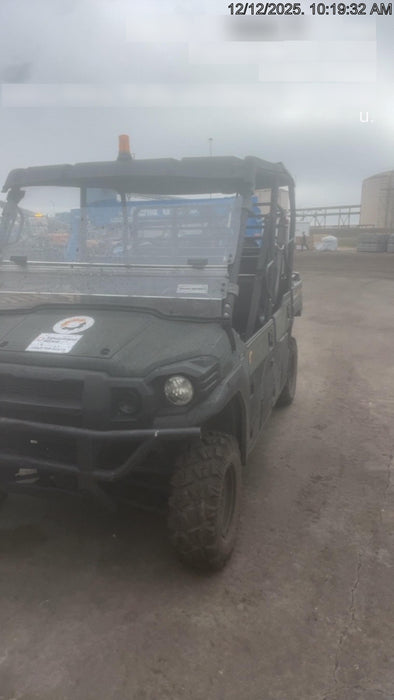 2019 Kawasaki Mule PRO-DXT Standard Options, Backup Alarm, Beacon, Plastic Hard Top, Poly Windshield, Horn Kit