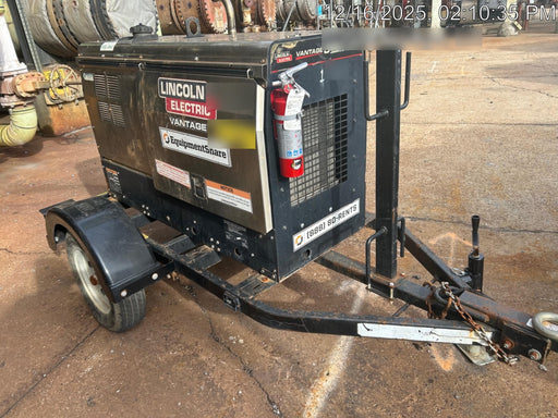 2019 Lincoln Electric Vantage 322 Welder Ready-Pak 3, Two wheel trailer, Fender and Light kit, Cable Rack