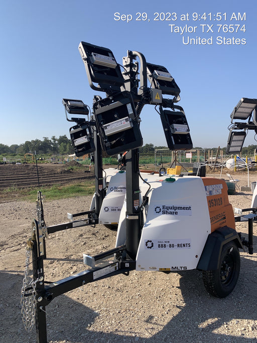 2023 Generac MLT2 Diesel, Flex Switch 120V Input, Powerzone Controller, (4) 320W LED Lights, 4kW Generator, 39.9 Gal Fuel Tank, 2" Ball, T3