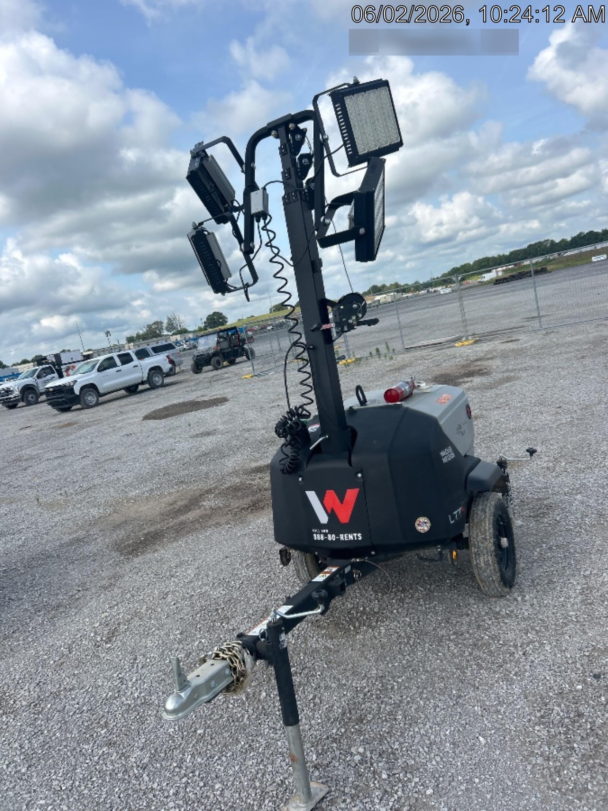 2024 Wacker Neuson LTT4 Diesel, Kohler KDW702, Deep Sea Controller, Auto Start, LED 320W, Bypass Outlet, T3