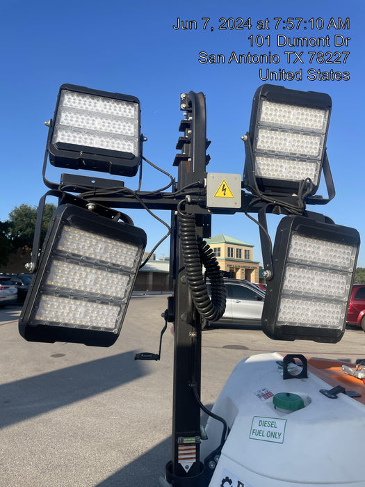 2024 Generac MLT2 Diesel, Flex Switch 120V Input, Powerzone Controller, 
(4) 320W LED Lights, 4kW Generator, 39.9 Gal Fuel Tank, 2" Ball, T3