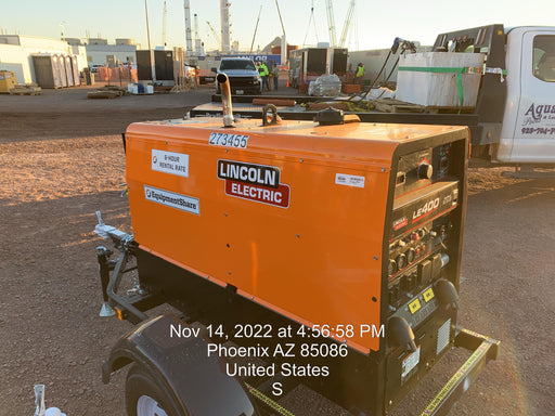 2022 Lincoln Electric LE400 Kubota V1505, Trlr, Cable Rack, Light Kit, ES Decals, T3