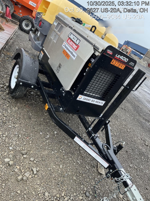 2024 Lincoln Electric LE400 Kubota V1505, Trlr, Cable Rack, Light Kit, ES Decals, T3