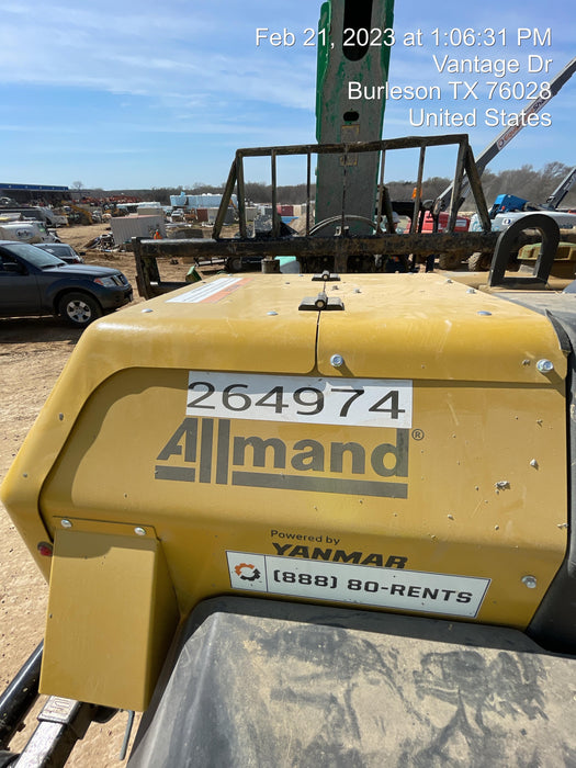 2022 Allmand NLV3GR (4) LED Light Fixture 350W, 23' Vertical Mast, 3kW Prime, Towable, ES Decals, T3