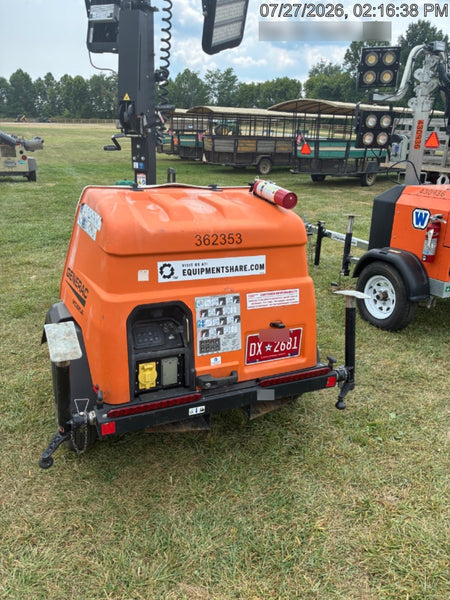 2023 Generac MLT2 Diesel, Flex Switch 120V Input, Powerzone Controller, 
(4) 320W LED Lights, 4kW Generator, 39.9 Gal Fuel Tank, 2" Ball, T3