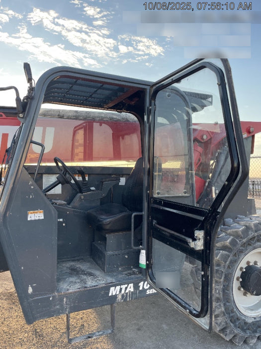 2018 Manitou MTA10055 Manitou MTA 10055 w/Cab/Heat/AC, Work Lights/Strobe, Aux Hyd, Solid Tires, Lift Hook, 66" Carriage, 60" Forks
