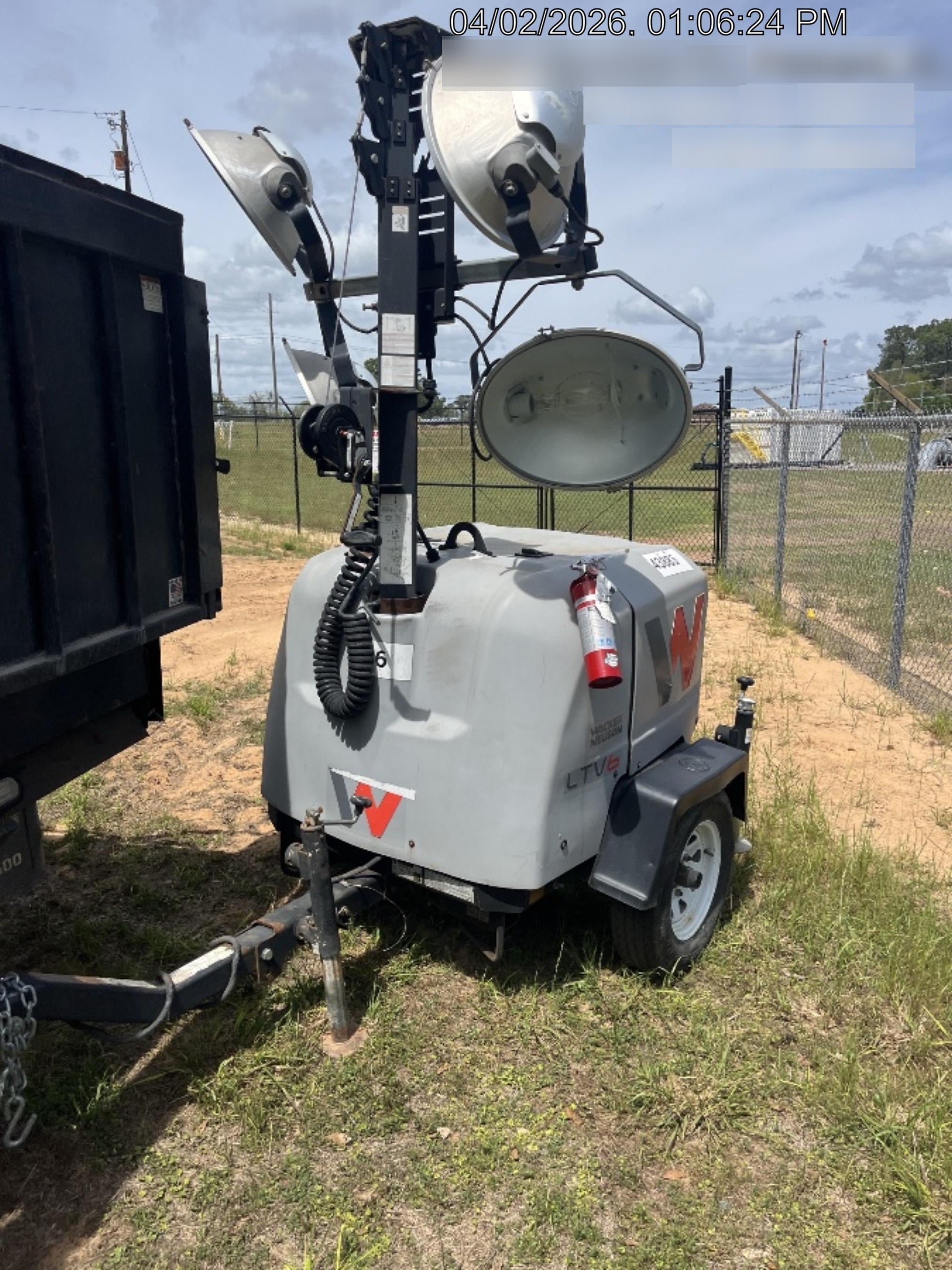 2019 Wacker Neuson LTV6L-MH Wacker Neuson LTV6L Mobile Light Tower w/Fuel Level Sensor Installed