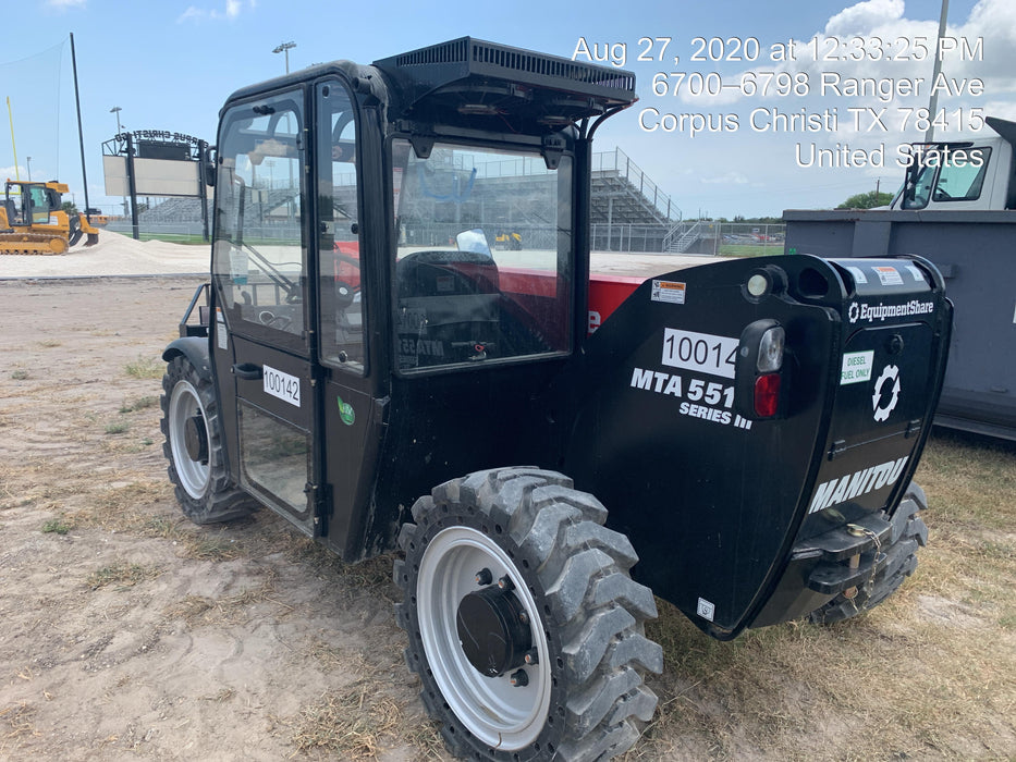 2020 Manitou MTA5519 Cab/Heat/Air, Solid Tires, Work Lights, Beacon, Aux Hydraulics, Back up Alarm, Mirrors, ES Keypad