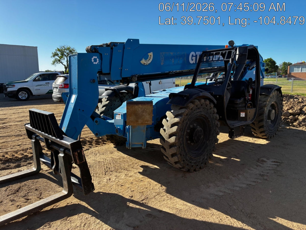 2018 Genie GTH-1056 GTH-1056 w/Open ROPS, Solid Tires, Work Lights, 60" carriage/forks, cab mesh, beacon