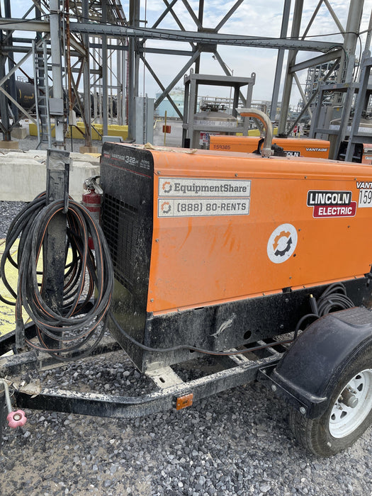 2021 Lincoln Electric Vantage 322 Vantage 322 Ready Pak 3 w/ Decals, ORANGE (includes trailer, cable rack, fender light kit) NO Telematics