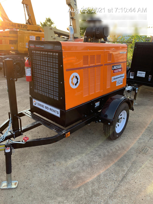 2021 Lincoln Electric Vantage 549X Ready Pak 3, ORANGE (includes trailer, cable rack, fender light kit)