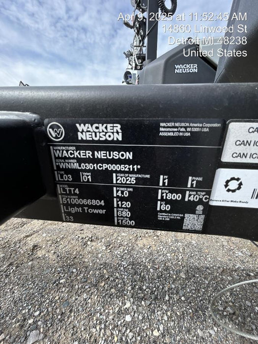 2025 WACKER NEUSON LTT4