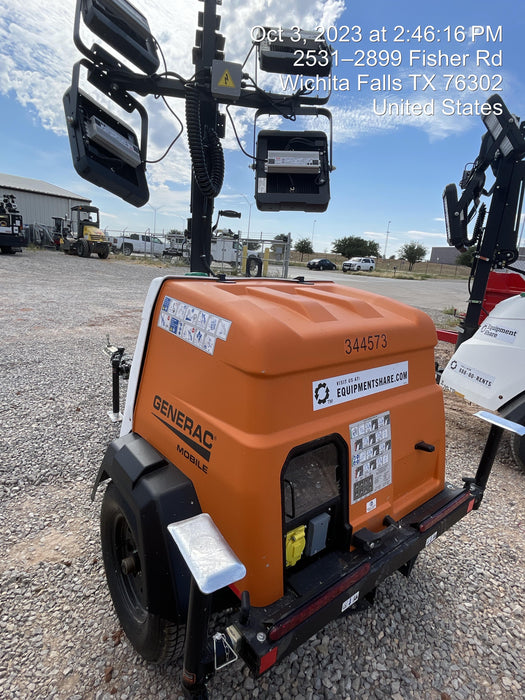 2023 Generac MLT2 Diesel, Flex Switch 120V Input, Powerzone Controller, (4) 320W LED Lights, 4kW Generator, 39.9 Gal Fuel Tank, 2" Ball, T3