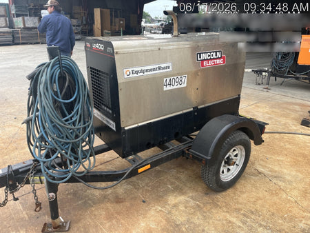 2022 Lincoln Electric LE400 Kubota V1505, Trlr, Cable Rack, Light Kit, ES Decals, T3