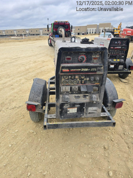 2018 Lincoln Electric Vantage 322 Lincoln Vantage 322 Welder Ready Pak 3 - Vantage 322, Trailer, Fender and light kit, Cable rack