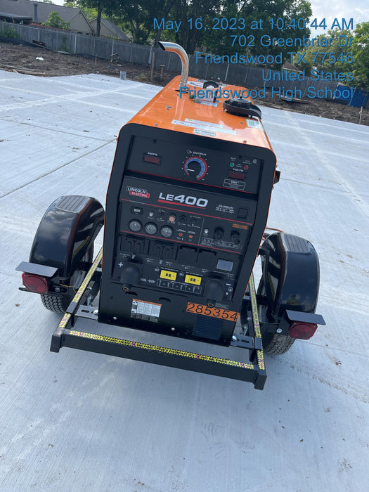 2022 Lincoln Electric LE400 Kubota V1505, Trlr, Cable Rack, Light Kit, ES Decals, T3