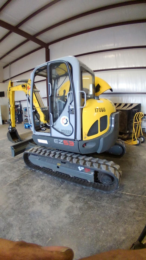 2018 Wacker Neuson EZ53 EZ53 12K Excavator, TRK,LGD,CAB,PC, Manual QC, Hydraulic Thumb, Buckets: 24", 18 12"