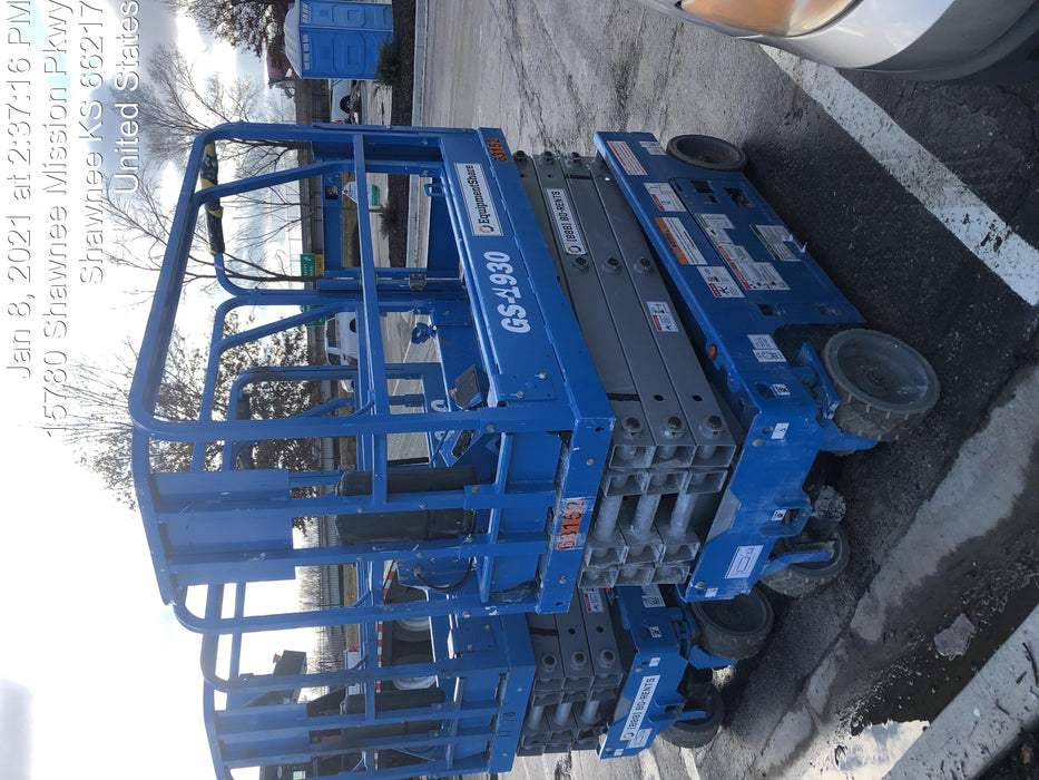 2020 Genie GS-1930 Solid Non Marking Tires, Beacon, Folding rails with half height swing gate
