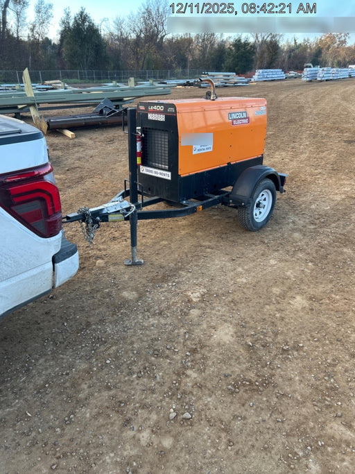 2023 Lincoln Electric LE400 Kubota V1505, Trlr, Cable Rack, Light Kit, ES Decals, T3