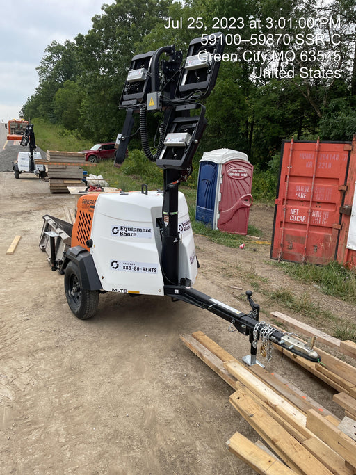 2023 Generac MLT2 Diesel, Flex Switch 120V Input, Powerzone Controller, (4) 320W LED Lights, 4kW Generator, 39.9 Gal Fuel Tank, 2" Ball, T3