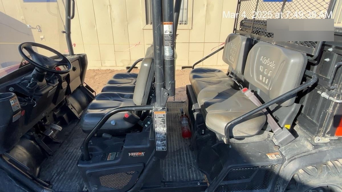 2022 Kubota RTV-X1140W-H Plastic Canopy, Windshield Acrylic Clear, LED Strobe Light, Wire Harness Kit, Back up Alarm