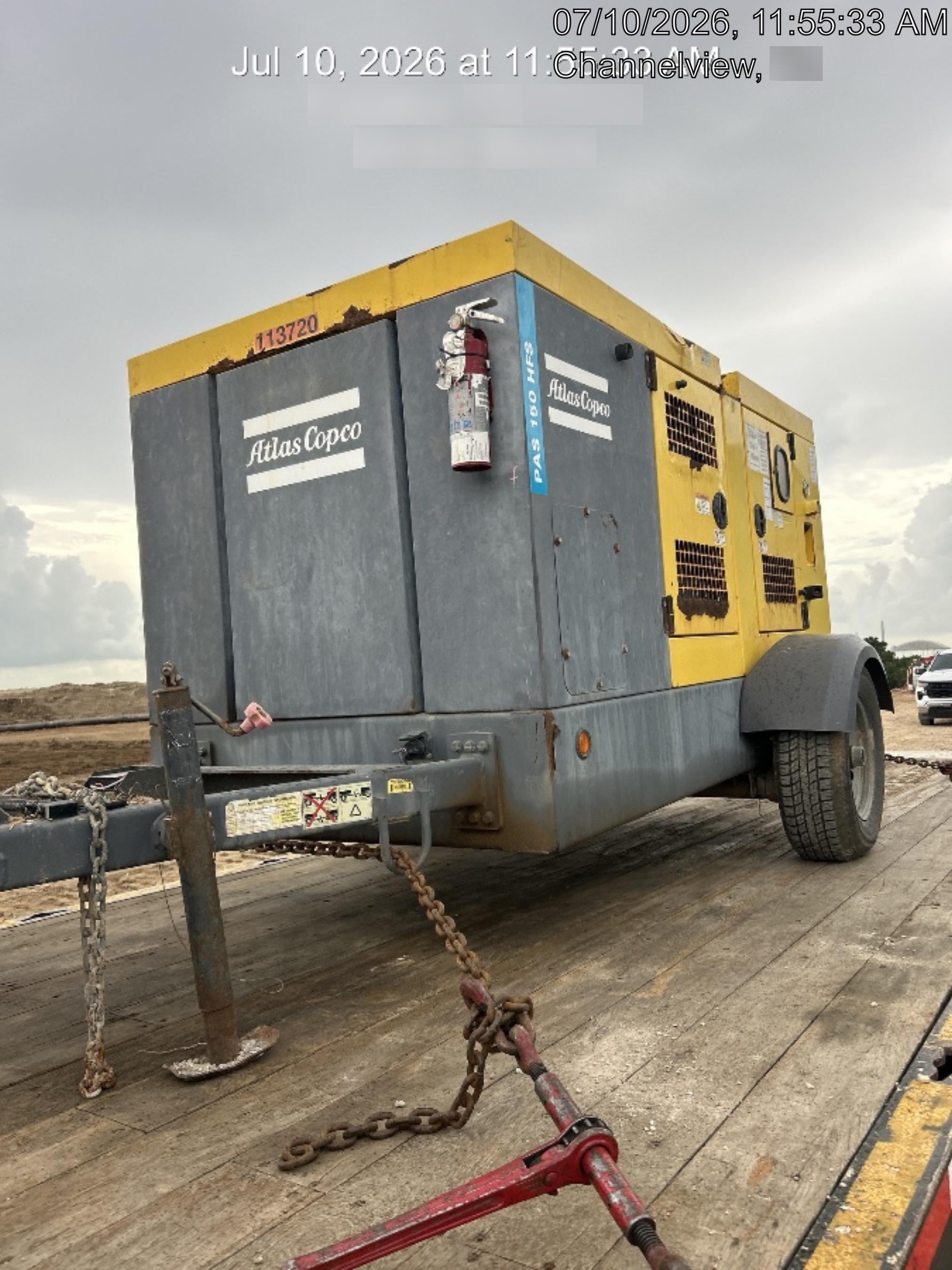2020 ATLAS COPCO PAS 150 HF CS Enclosed