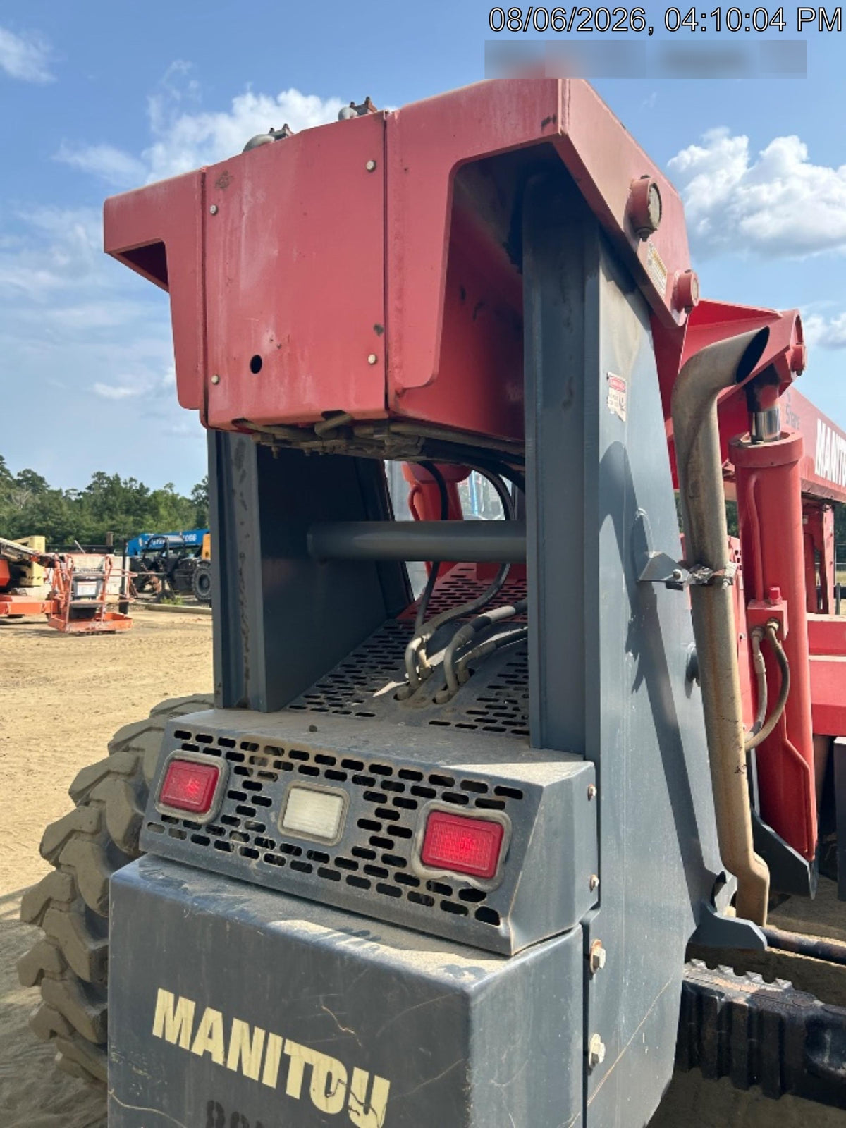 2018 Manitou MTA10055 Manitou MTA 10055 w/Cab/Heat/AC, Work Lights/Strobe, Aux Hyd, Solid Tires, Lift Hook, 66" Carriage, 60" Forks