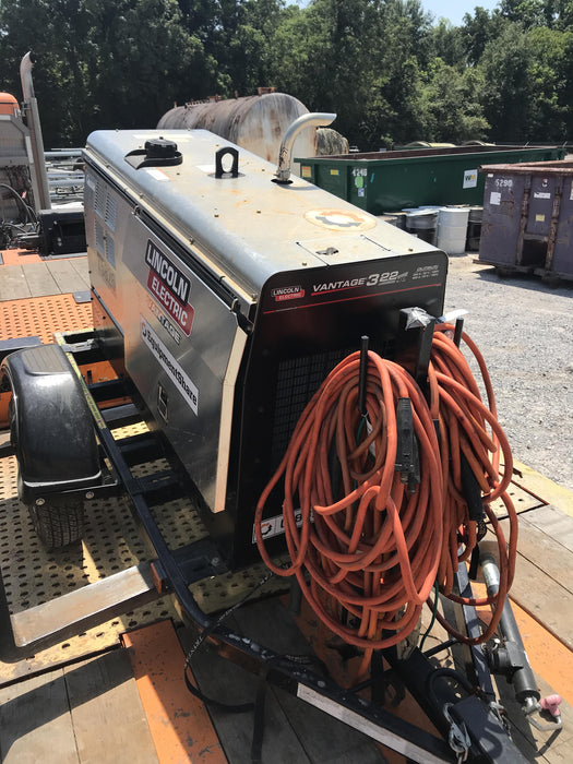 2020 Lincoln Electric Vantage 322 Welder Ready-Pak 3, w/ GPS & Decals (includes trailer, cable rack, fender light kit)