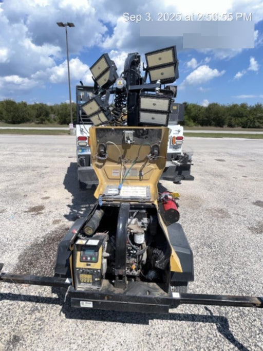 2022 Allmand NLV3GR (4) LED Light Fixture 350W, 23' Vertical Mast, 3kW Prime, Towable, Deep Sea L401, Leveling Jacks, Yanmar T4F 5.8hp