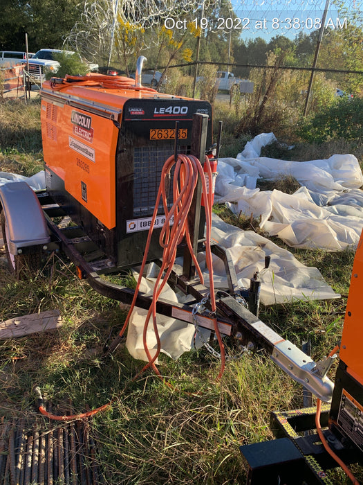 2022 Lincoln Electric LE400 Kubota V1505, Trlr, Cable Rack, Light Kit, ES Decals, T3