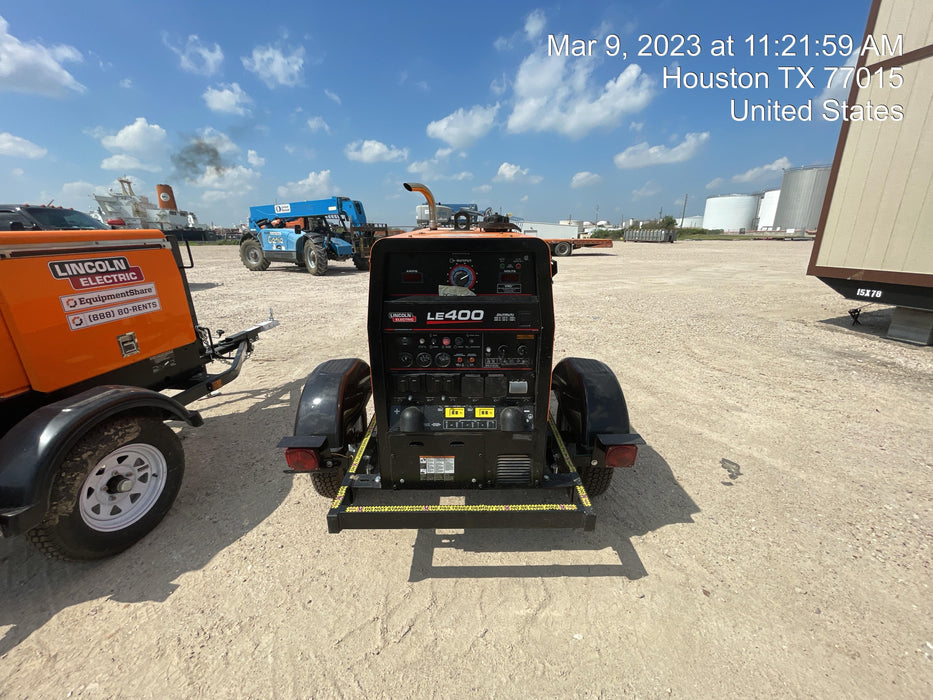 2023 Lincoln Electric LE400 Kubota V1505, Trlr, Cable Rack, Light Kit, ES Decals, T3