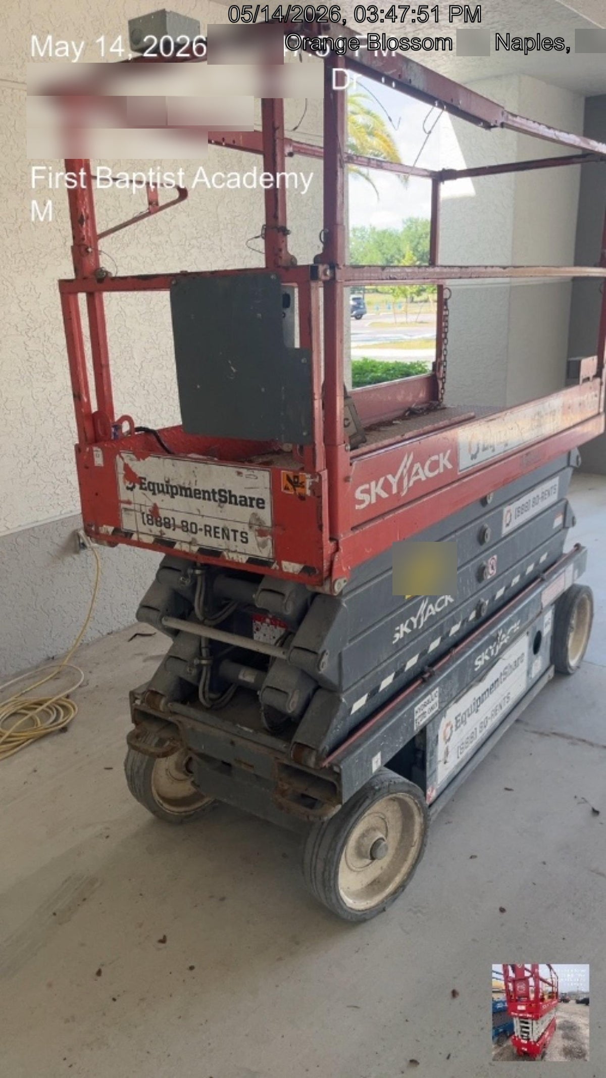 2019 Skyjack SJIII-3226 Standard Options, Trojan Batteries
