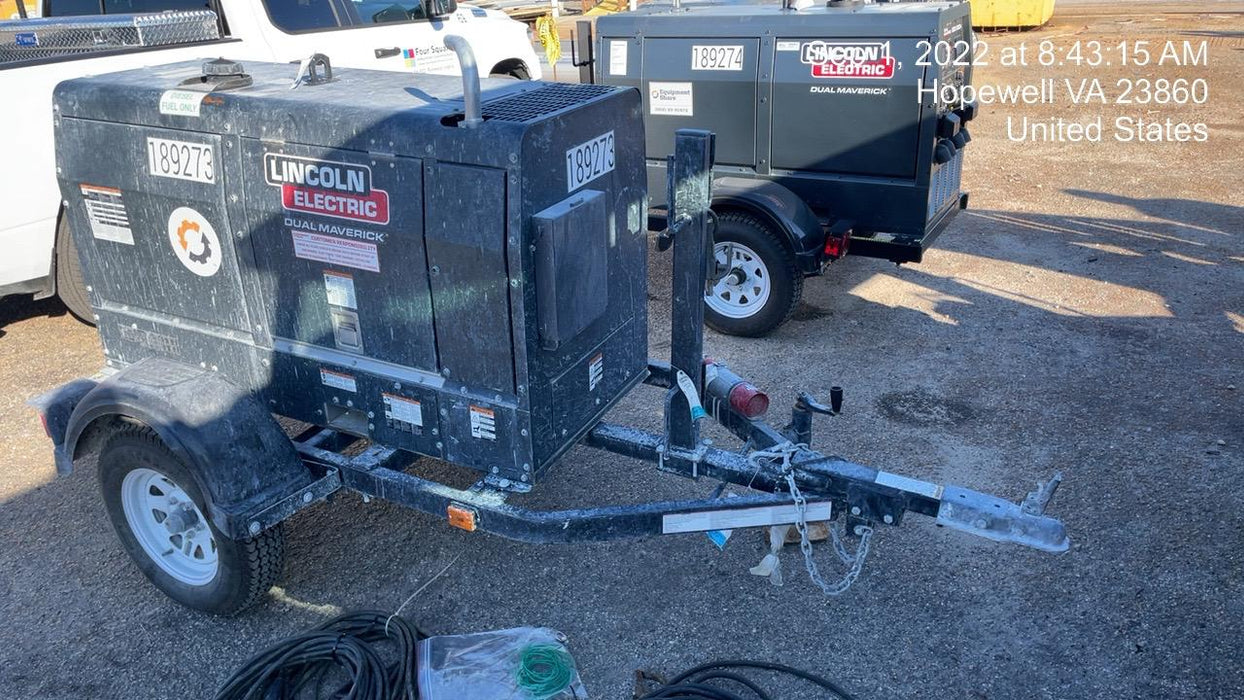 2021 Lincoln Electric Dual Maverick 200/200X Ready Pak 3, Includes Trailer, Cable Rack, Fender Light Kit