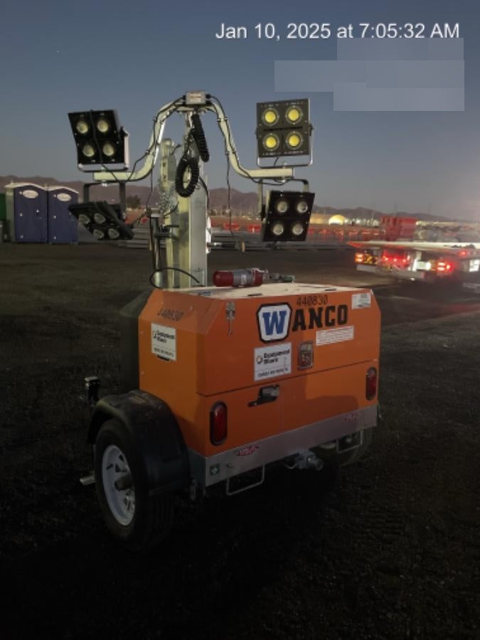 2024 Wanco WLTT-4MM4K Diesel, Deep Sea Controller, Shore Power Plug, Auto Start, (4) 350W LED Floodlights, 4kW Generator, 60 Gal Fuel Tank, 2" Ball, T3