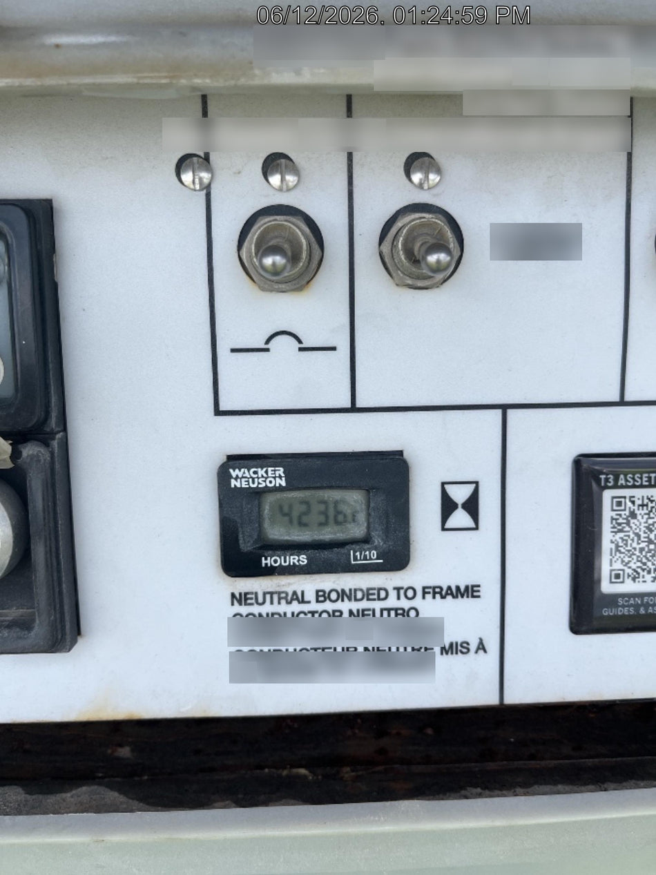 2019 Wacker Neuson LTV6L-MH Mobile Light Tower w/Fuel Level Sensor Installed