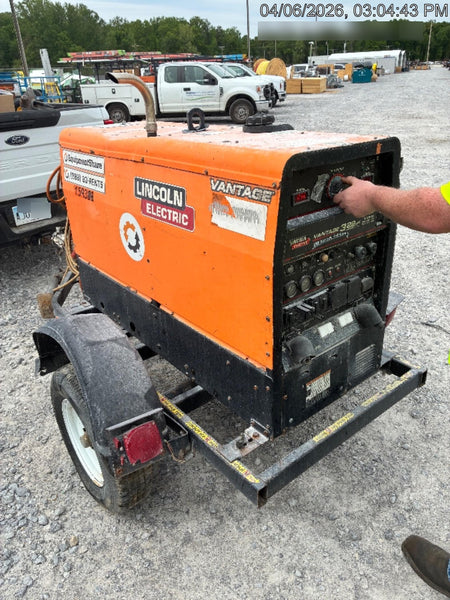2021 Lincoln Electric Vantage 322 Vantage 322 Ready Pak 3 w/ Decals, ORANGE (includes trailer, cable rack, fender light kit) NO Telematics